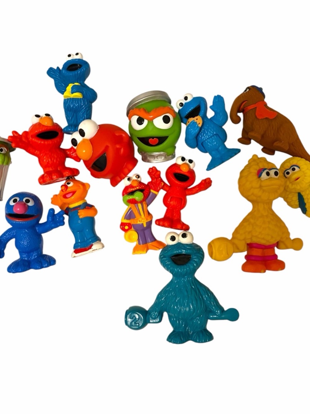 14 vintage Sesame Street figures